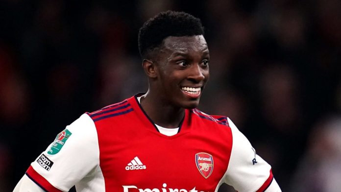 EPL: Nketiah tipped to make shock move to Man Utd after hat-trick against Sheffield