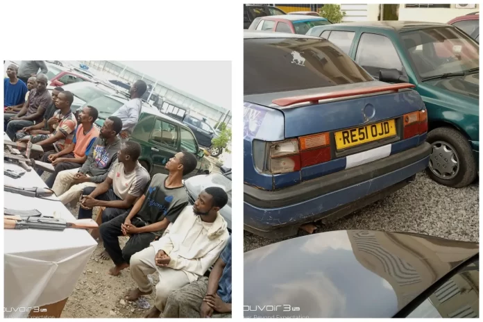Abuja saw the arrest of six criminals posing as drivers with foreign license plates.