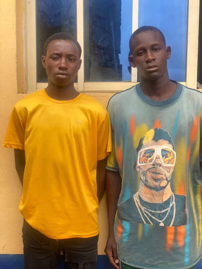 Two adolescents abducted from Lagos are placed next to a river in Ogun